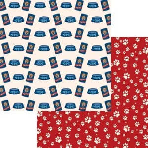 SSC Designs - Dog Days Collection - 12 x 12 Double-Sided - Fill Up The Treat Tank