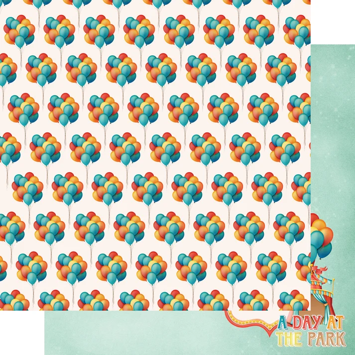 SSC Designs – Fun At The Fair Collection – 12 x 12 Double-Sided – Ticket To Ride