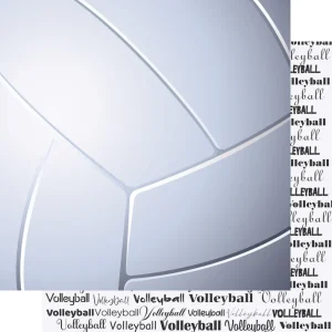SSC Designs - Go Big Sports Collection - 12 x 12 Double-Sided - Volleyball