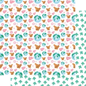 SSC Designs - Earning My Badges Collection - 12 x 12 Double-Sided - Girls Around The World