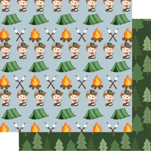 SSC Designs - Earning My Badges - 12 x 12 Double-Sided - Boy