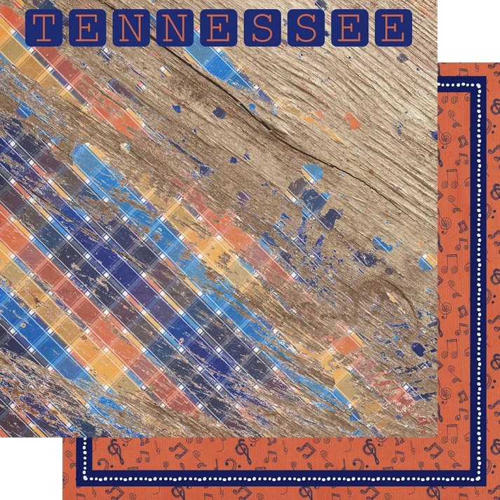SSC Designs – Tennessee Collection – 12 x 12 Double-Sided – Tennessee Wood