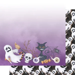 SSC Designs - Witch, Please! Collection - 12 x 12 Double-Sided - Creep Collage